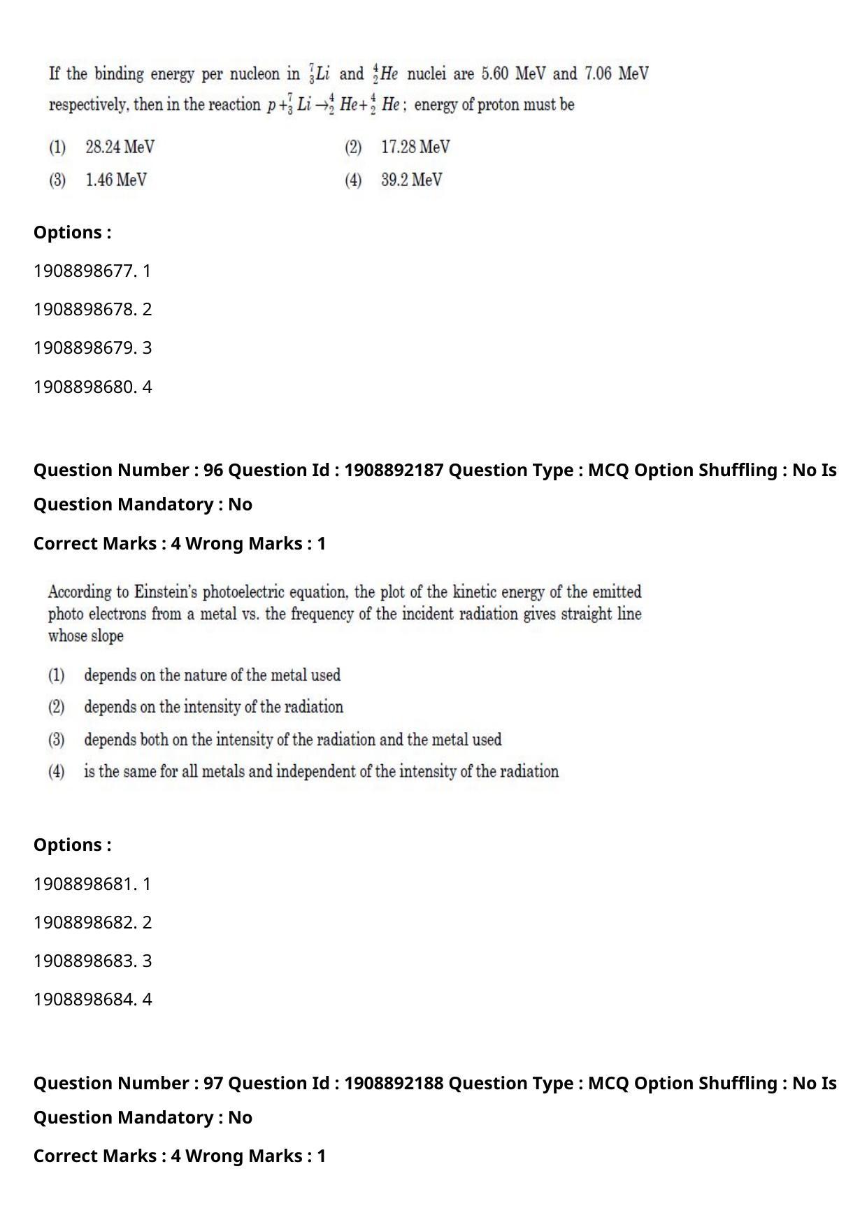 CUET PG 2021 PGQP28 Question Paper - Page 47