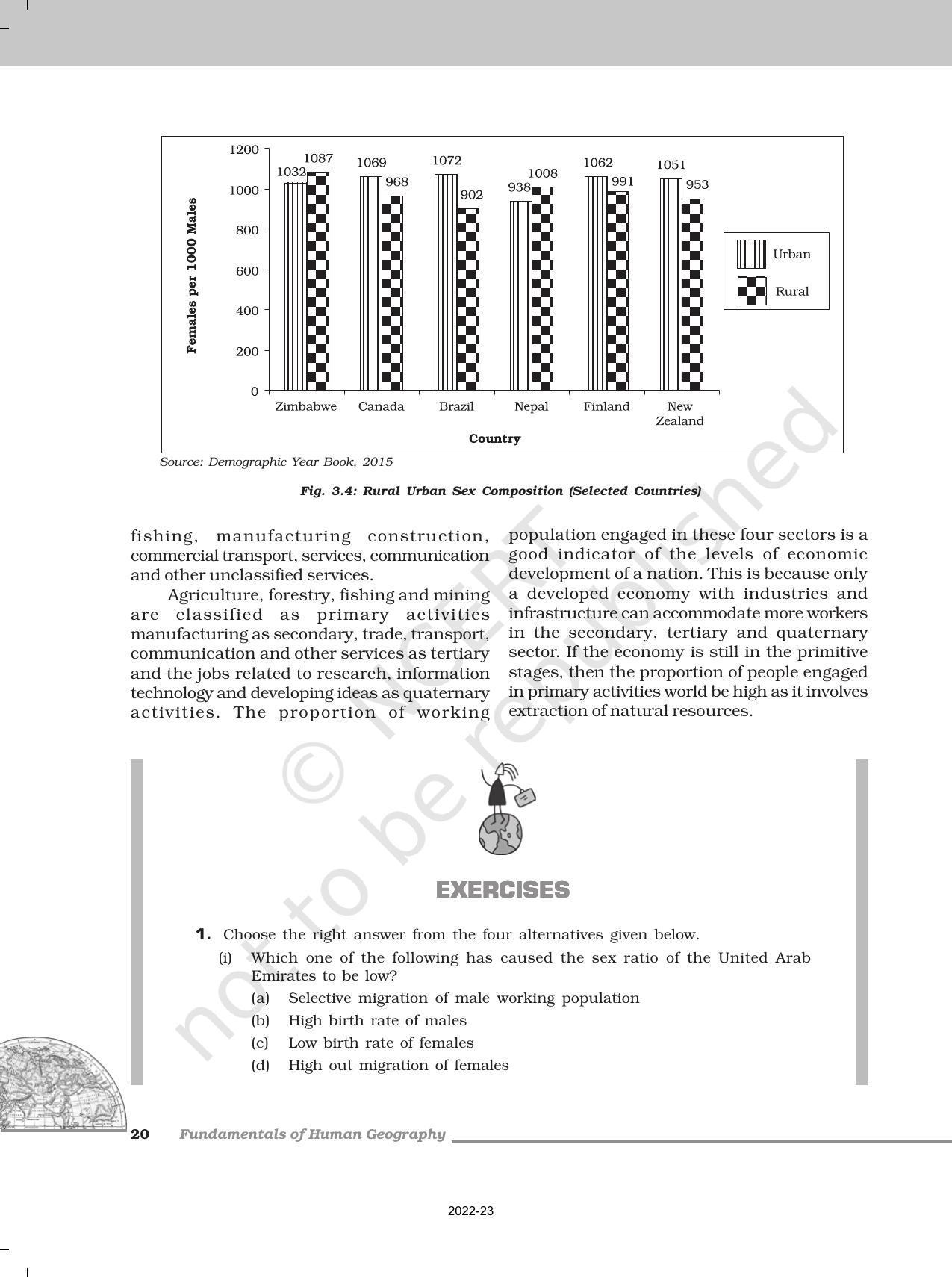 NCERT Book for Class 12 Geography (Part-1) Chapter 3 Population Composition - Page 4