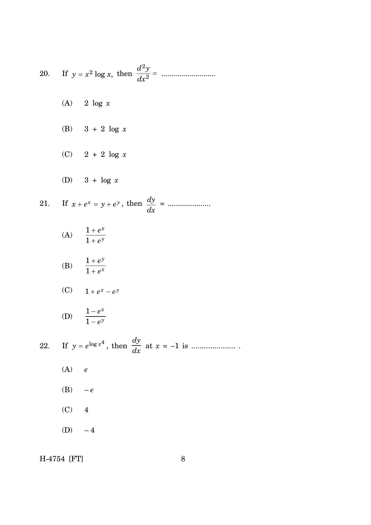 Goa Board Class 12 Maths (November 2022) Question Paper - Page 8