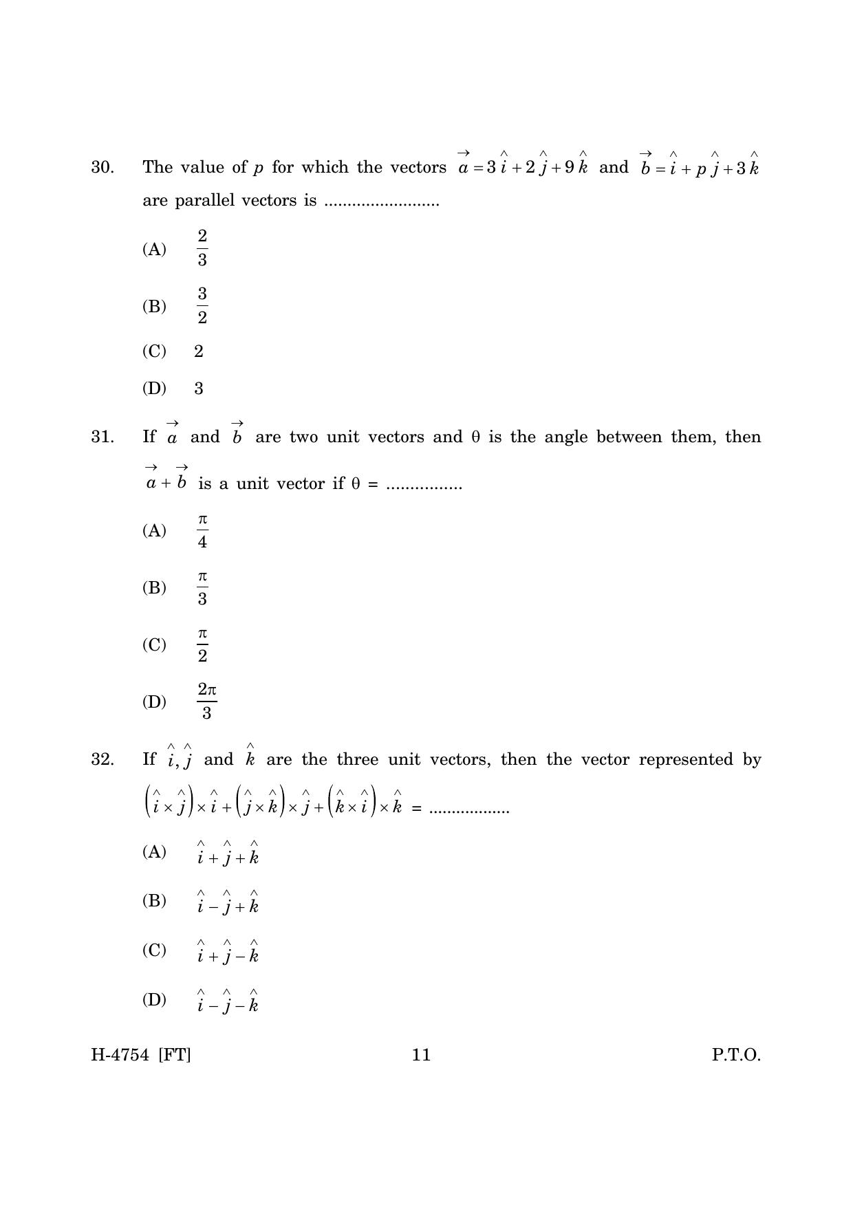 Goa Board Class 12 Maths (November 2022) Question Paper - Page 11