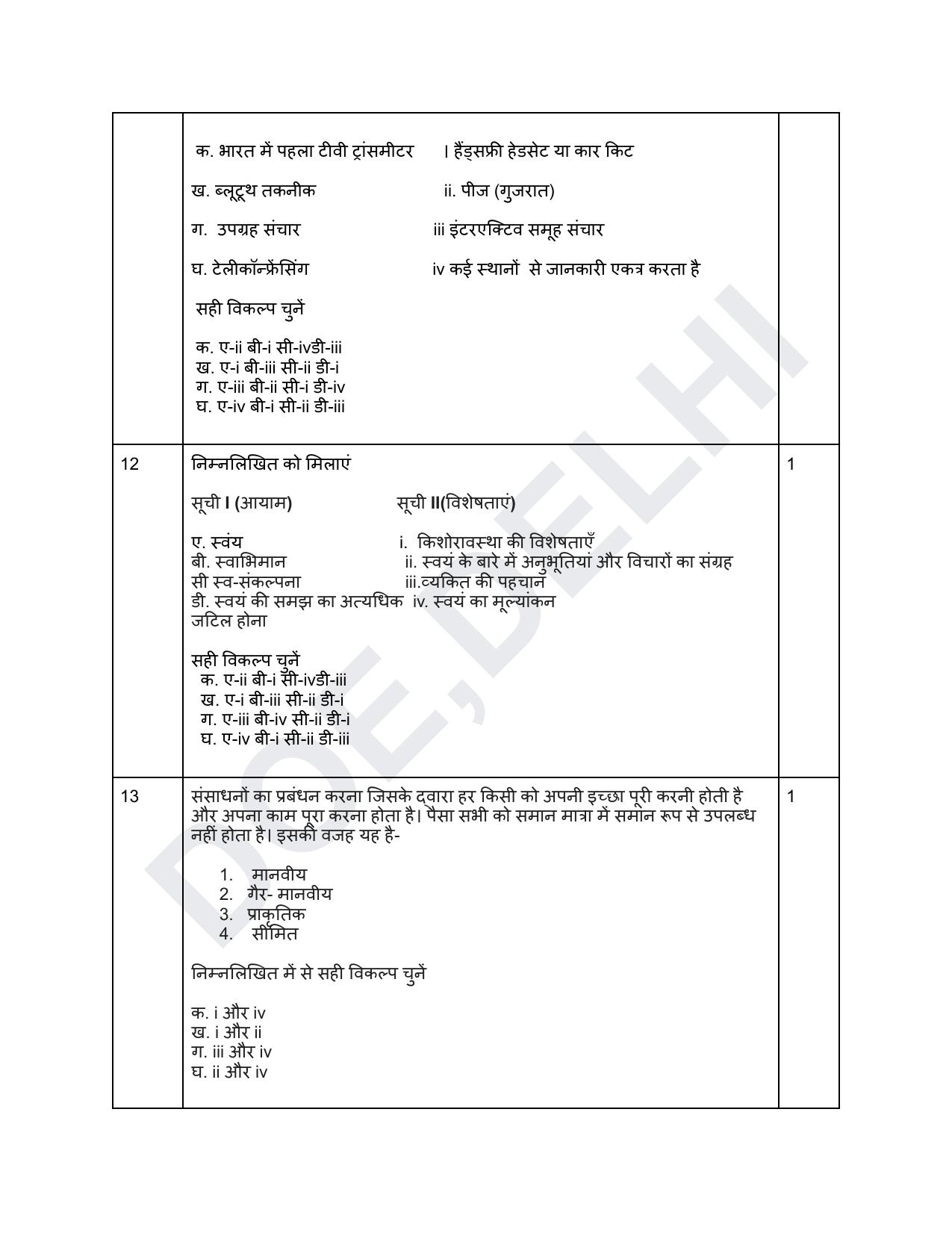 Edudel Class 11 Home Science (Hindi) Practice Papers-2 (2023-24) - Page 3