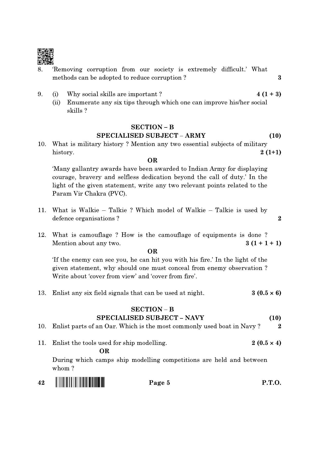 CBSE Class 12 42_NCC 2022 Question Paper - Page 5