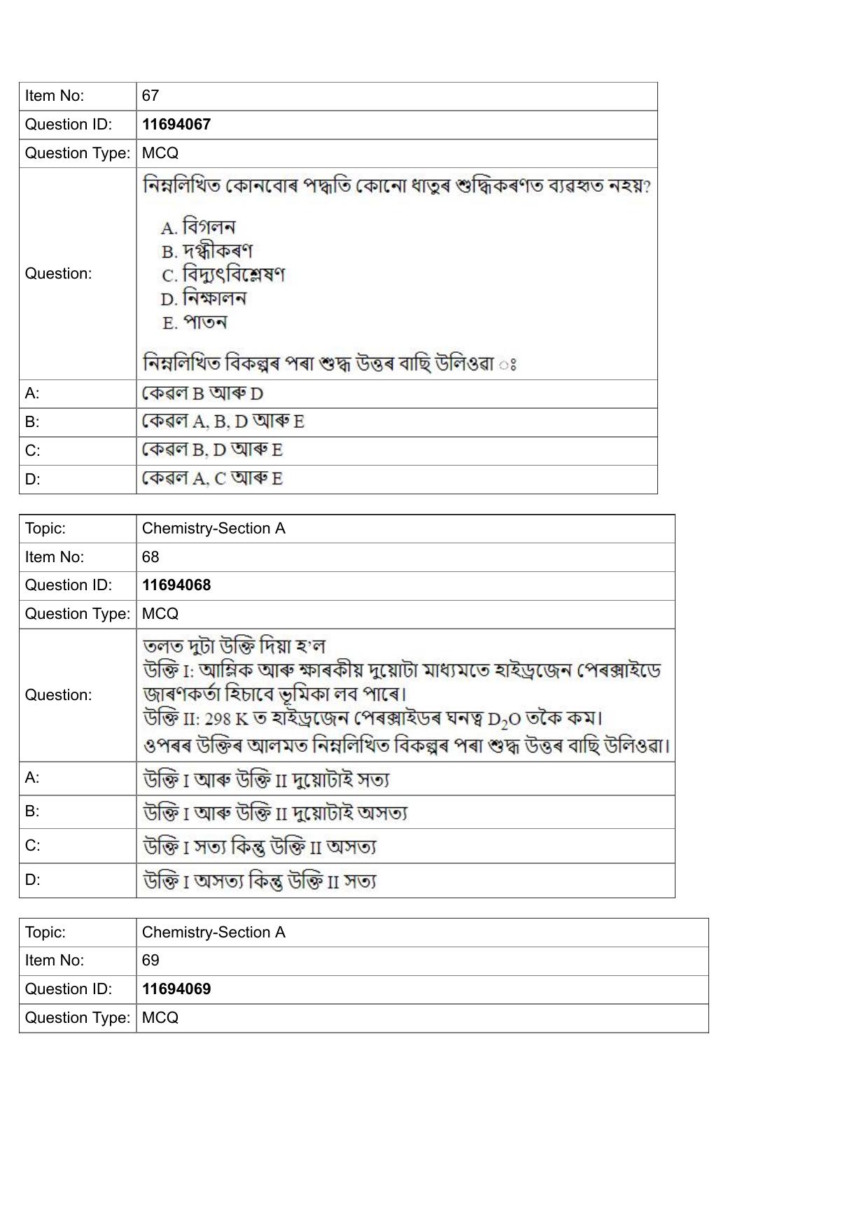 JEE Mains 2022: BTech Assamese (Shift 1) 27-07-2022 Question Paper - Page 24