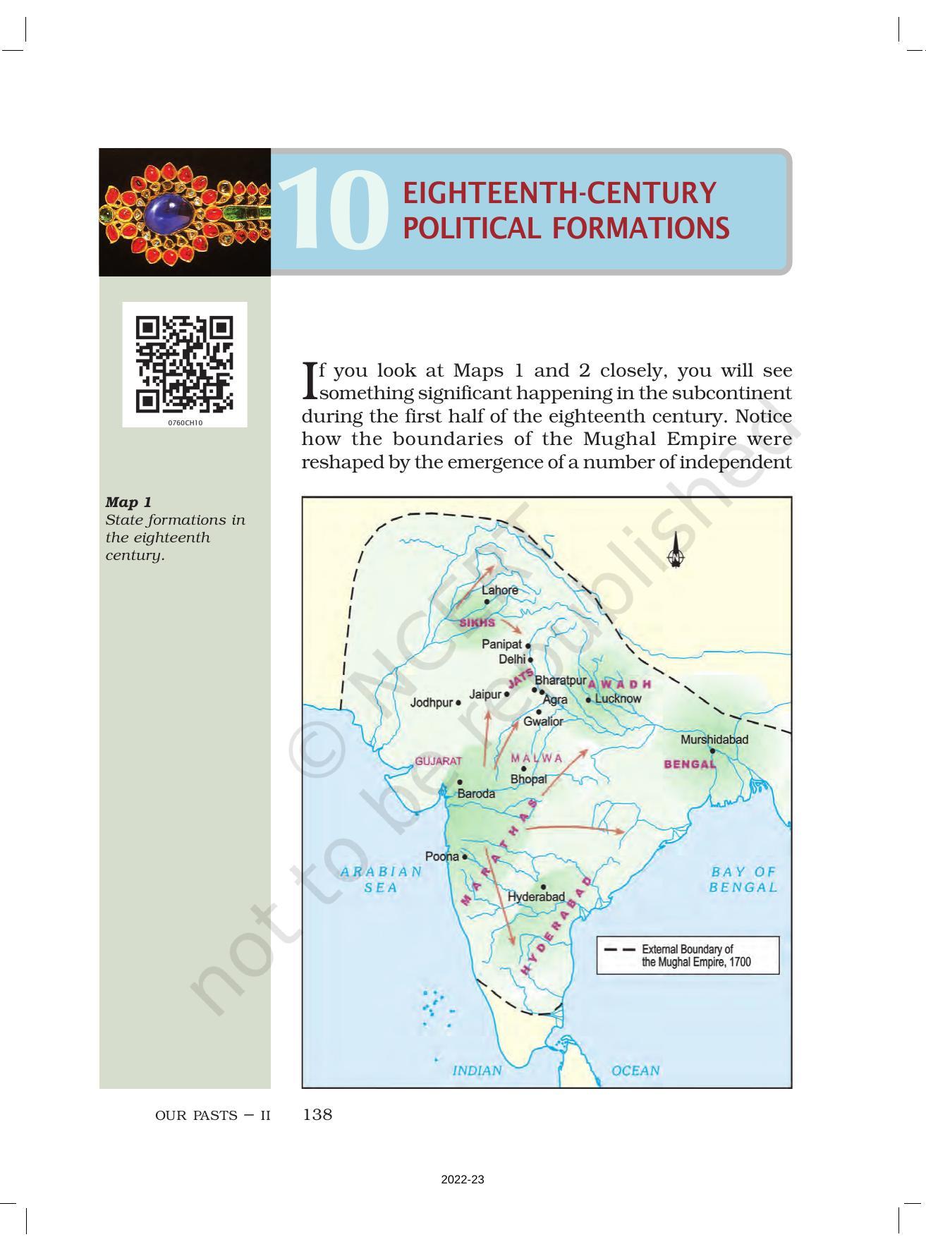 NCERT Book for Class 7 Social Science(History): Chapter 10-Eighteenth-Century Political Formations - Page 1