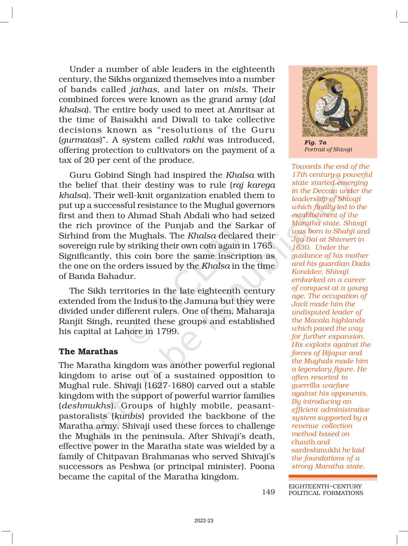 NCERT Book for Class 7 Social Science(History): Chapter 10-Eighteenth-Century Political Formations - Page 12
