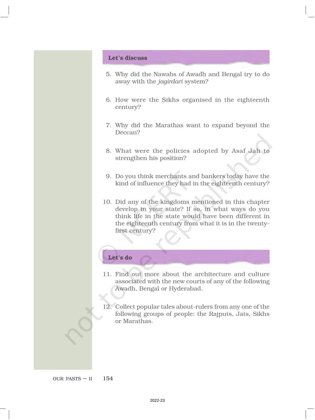 NCERT Book for Class 7 Social Science(History): Chapter 10-Eighteenth-Century Political Formations - Page 17
