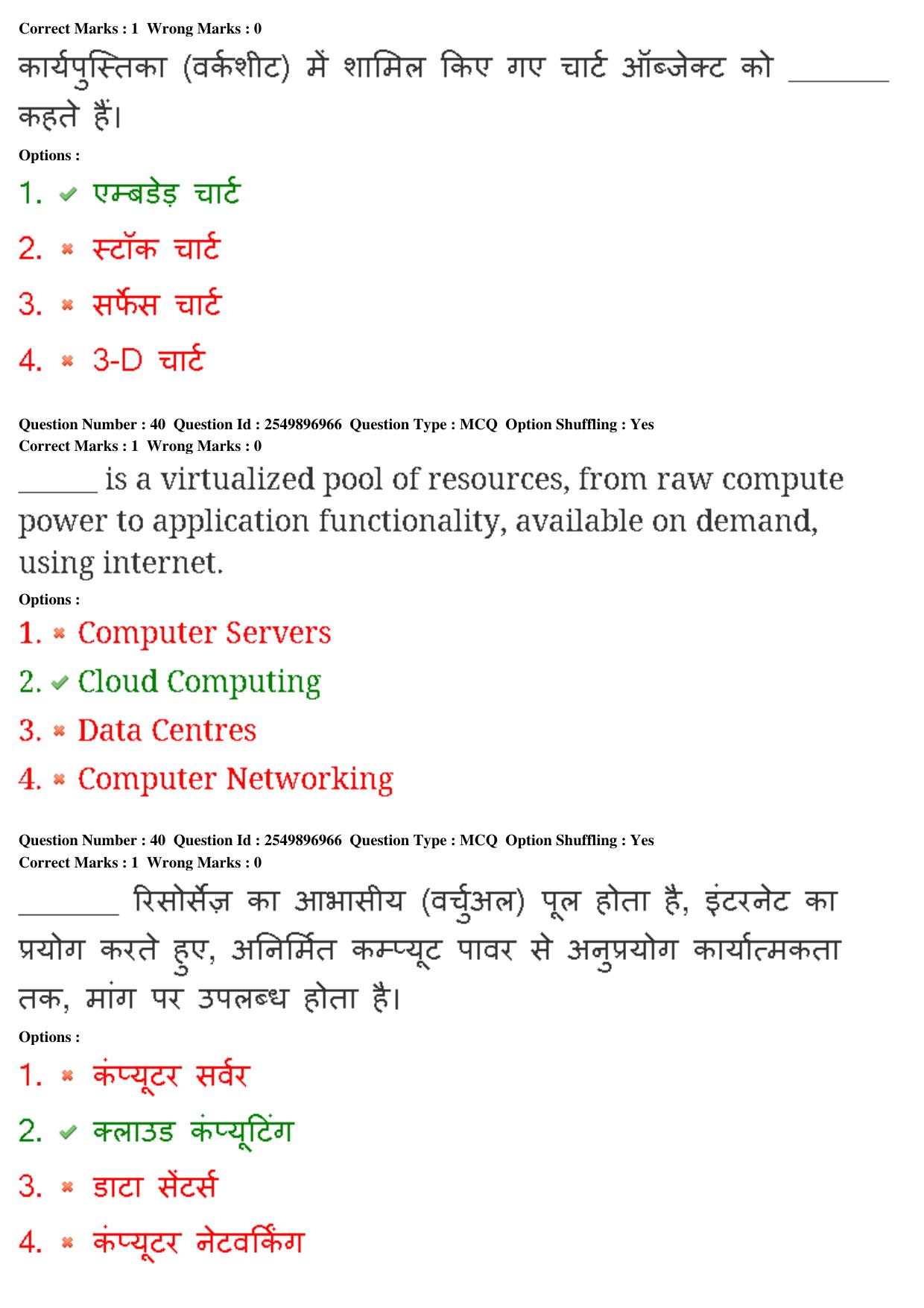 MP CPCT 01st Mar 2020 Question Paper Shift 1 - Page 26
