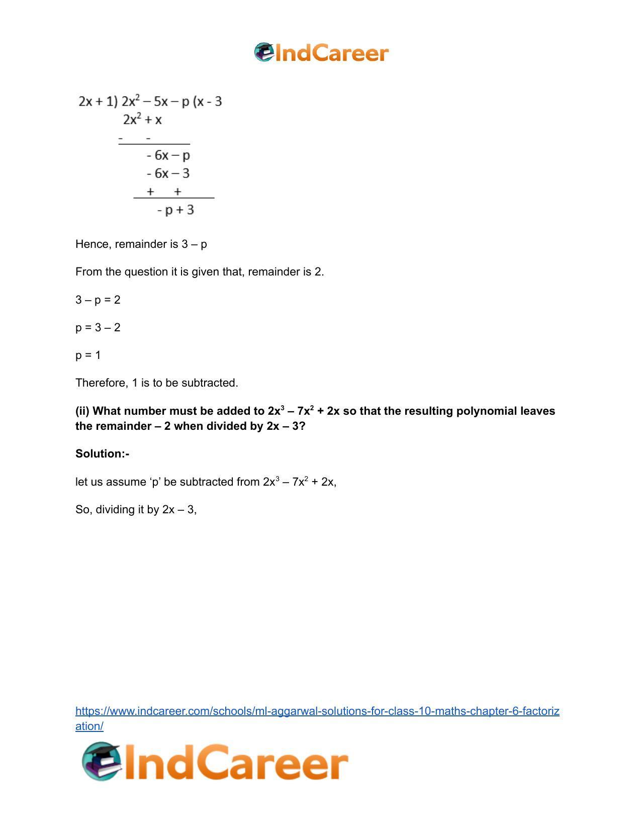 ML Aggarwal Solutions for Class 10 Maths Chapter 6- Factorization - Page 8