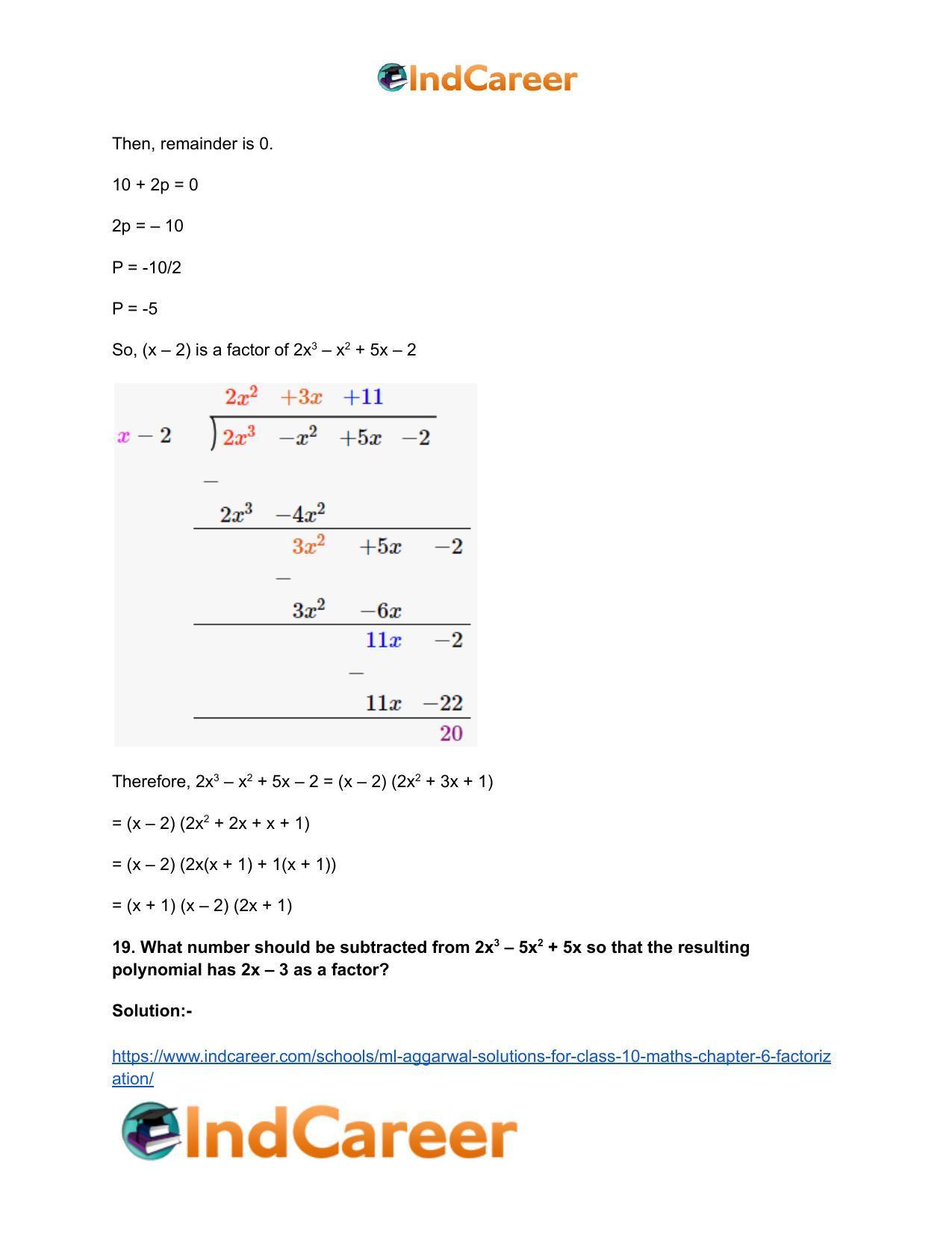 ML Aggarwal Solutions for Class 10 Maths Chapter 6- Factorization - Page 28