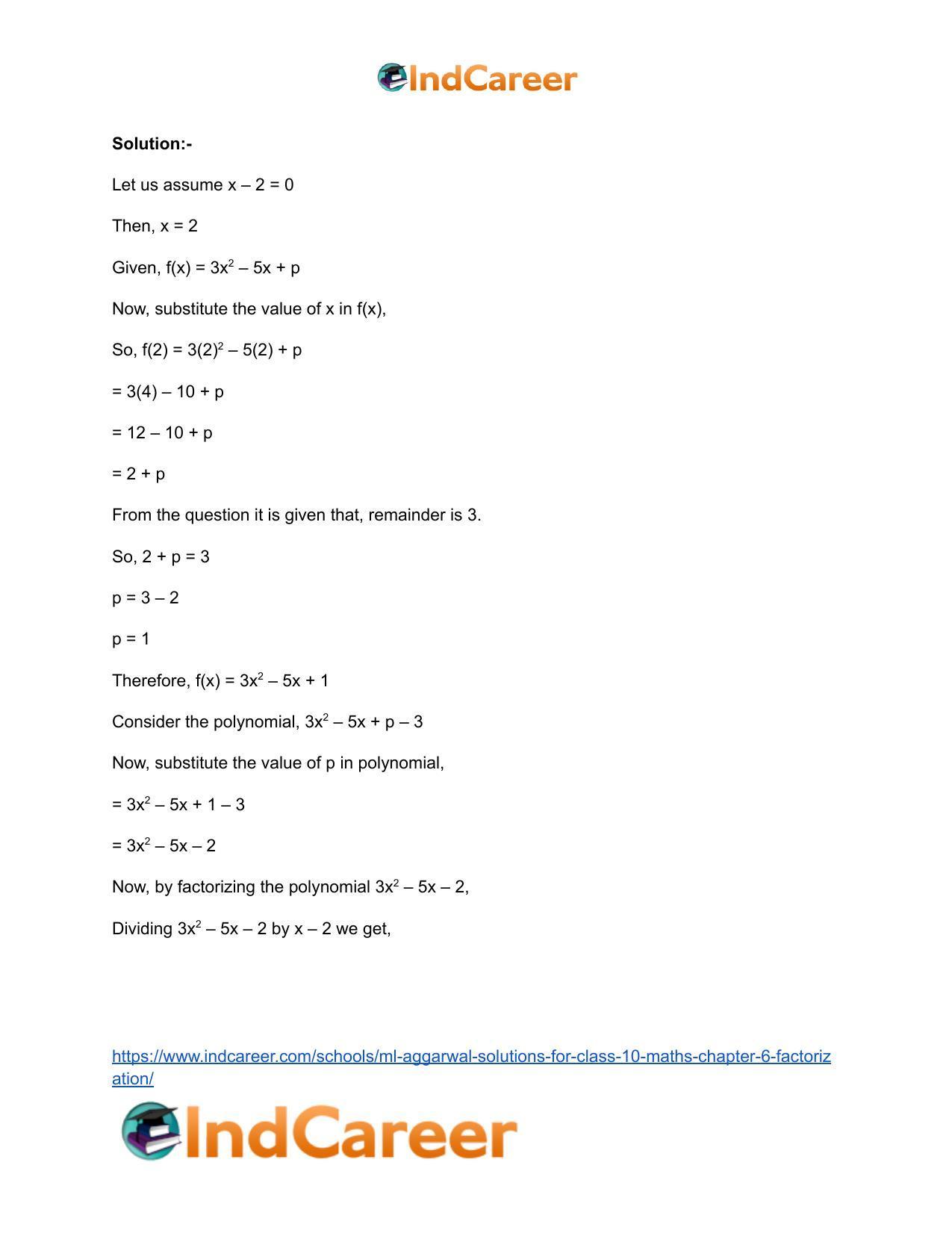 ML Aggarwal Solutions for Class 10 Maths Chapter 6- Factorization - Page 48