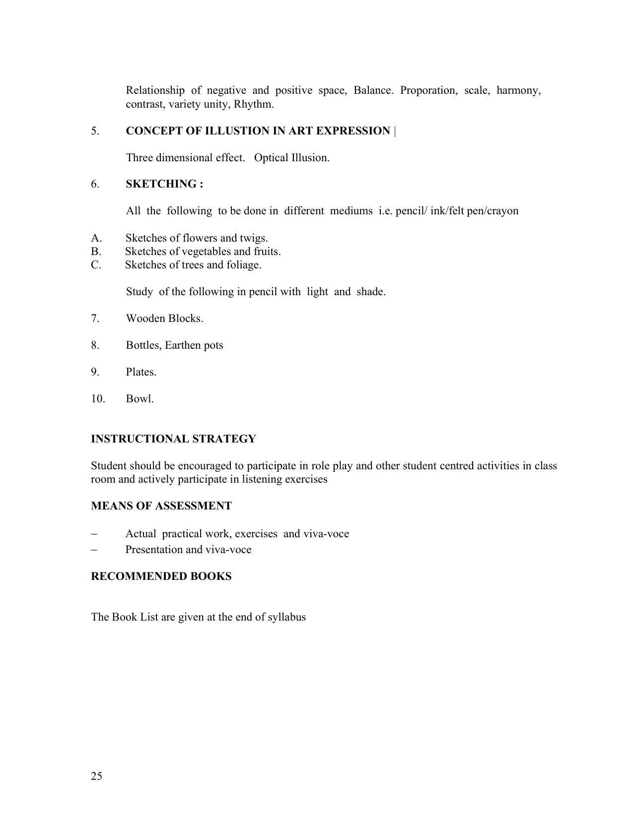 SYLLABUS FOR FIRST SEMESTER SESSION (2020-2021) - TWO SEMESTER POST GRADUATE DIPLOMA COURSE IN TEXTILE DESIGN - Page 25