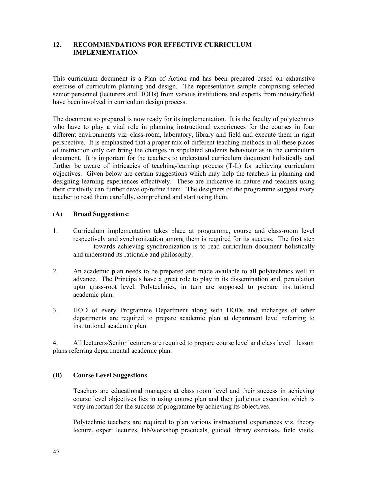 SYLLABUS FOR FIRST SEMESTER SESSION (2020-2021) - TWO SEMESTER POST GRADUATE DIPLOMA COURSE IN TEXTILE DESIGN - Page 47