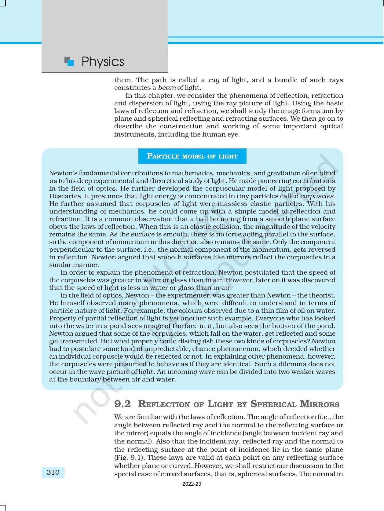 NCERT Book for Class 12 Physics Chapter 9 Ray Optics And Optical Instruments - Page 2