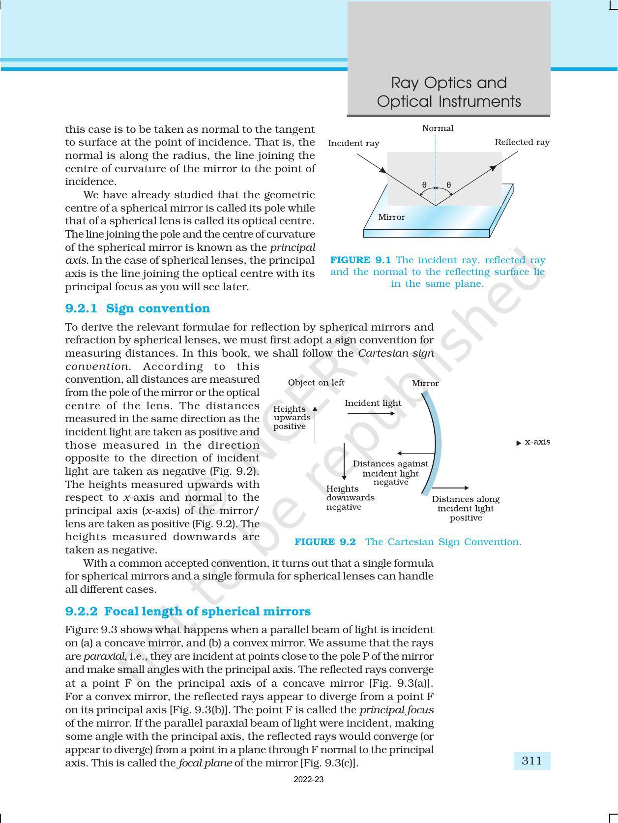 NCERT Book for Class 12 Physics Chapter 9 Ray Optics And Optical Instruments - Page 3