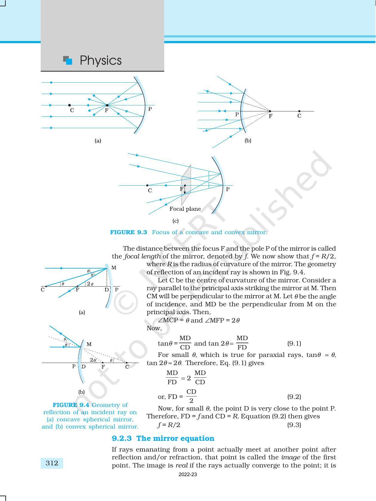 NCERT Book for Class 12 Physics Chapter 9 Ray Optics And Optical Instruments - Page 4