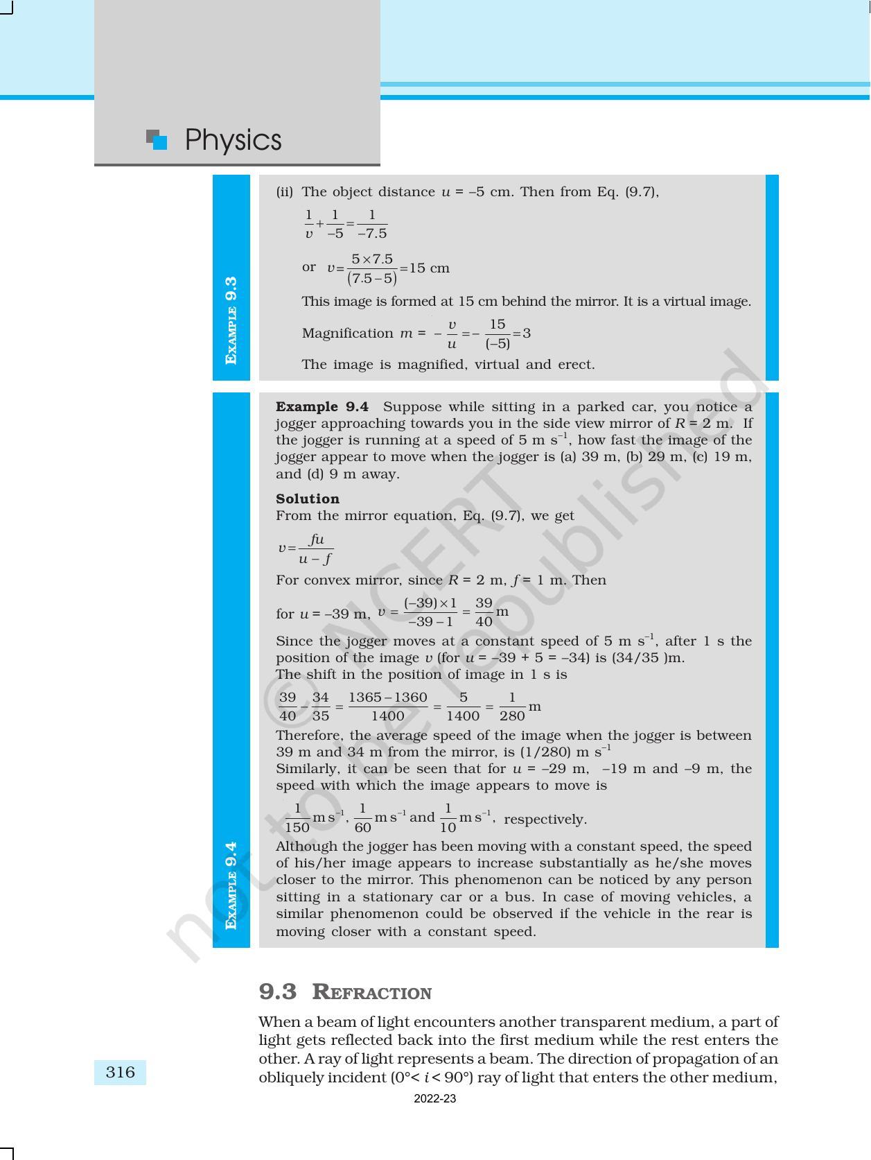 NCERT Book for Class 12 Physics Chapter 9 Ray Optics And Optical Instruments - Page 8