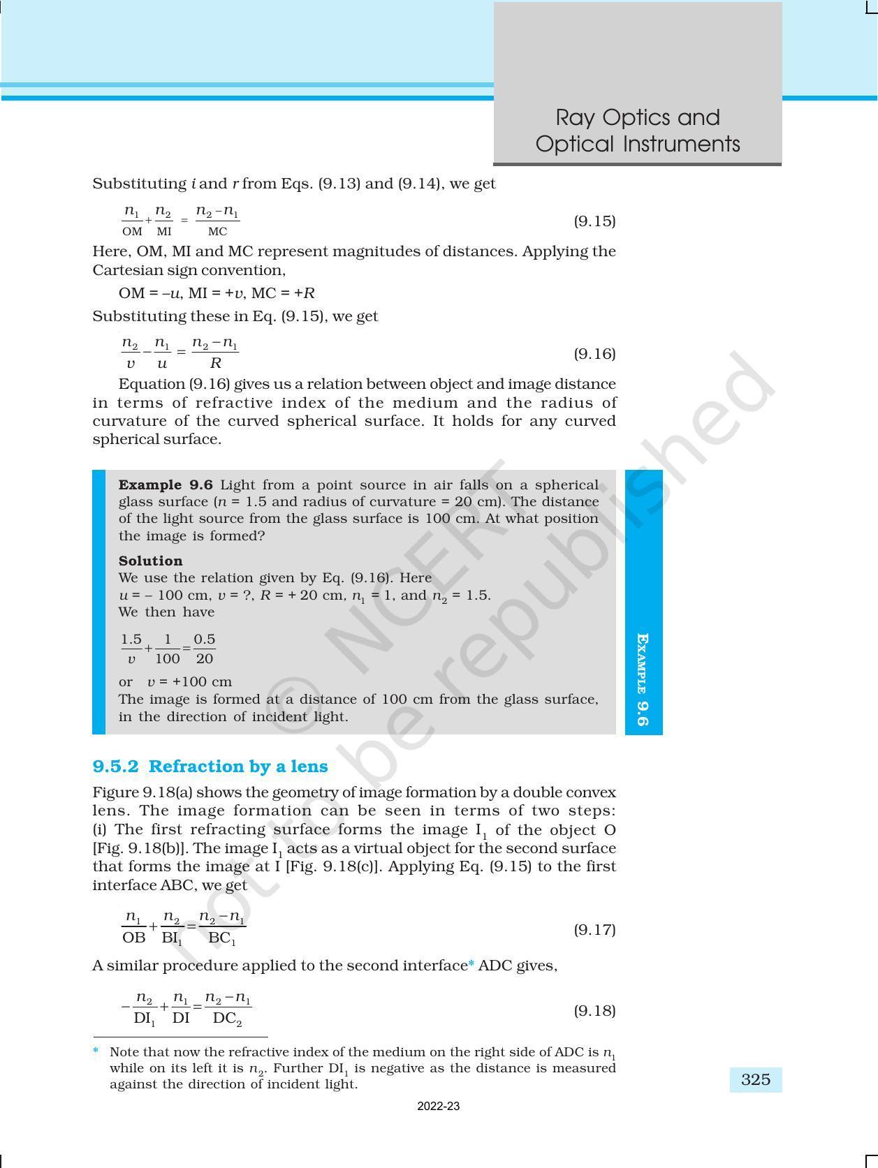 NCERT Book for Class 12 Physics Chapter 9 Ray Optics And Optical Instruments - Page 17