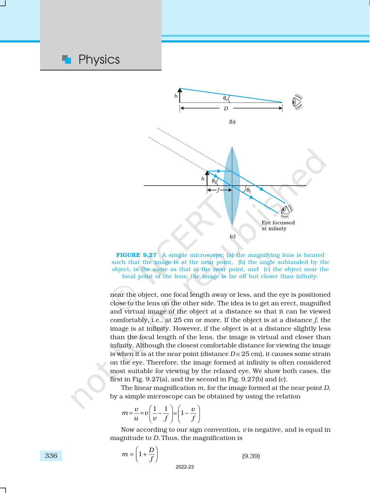 NCERT Book for Class 12 Physics Chapter 9 Ray Optics And Optical Instruments - Page 28