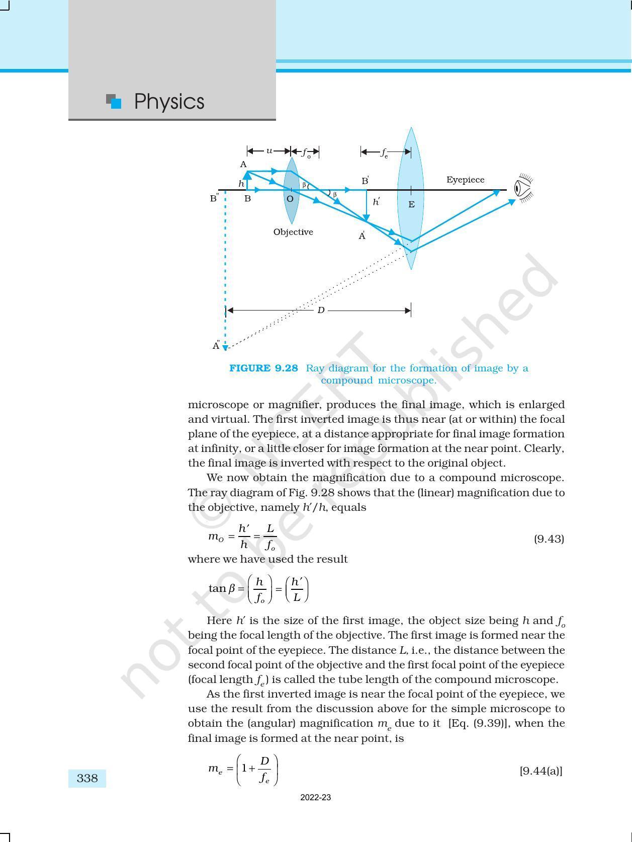 NCERT Book for Class 12 Physics Chapter 9 Ray Optics And Optical Instruments - Page 30