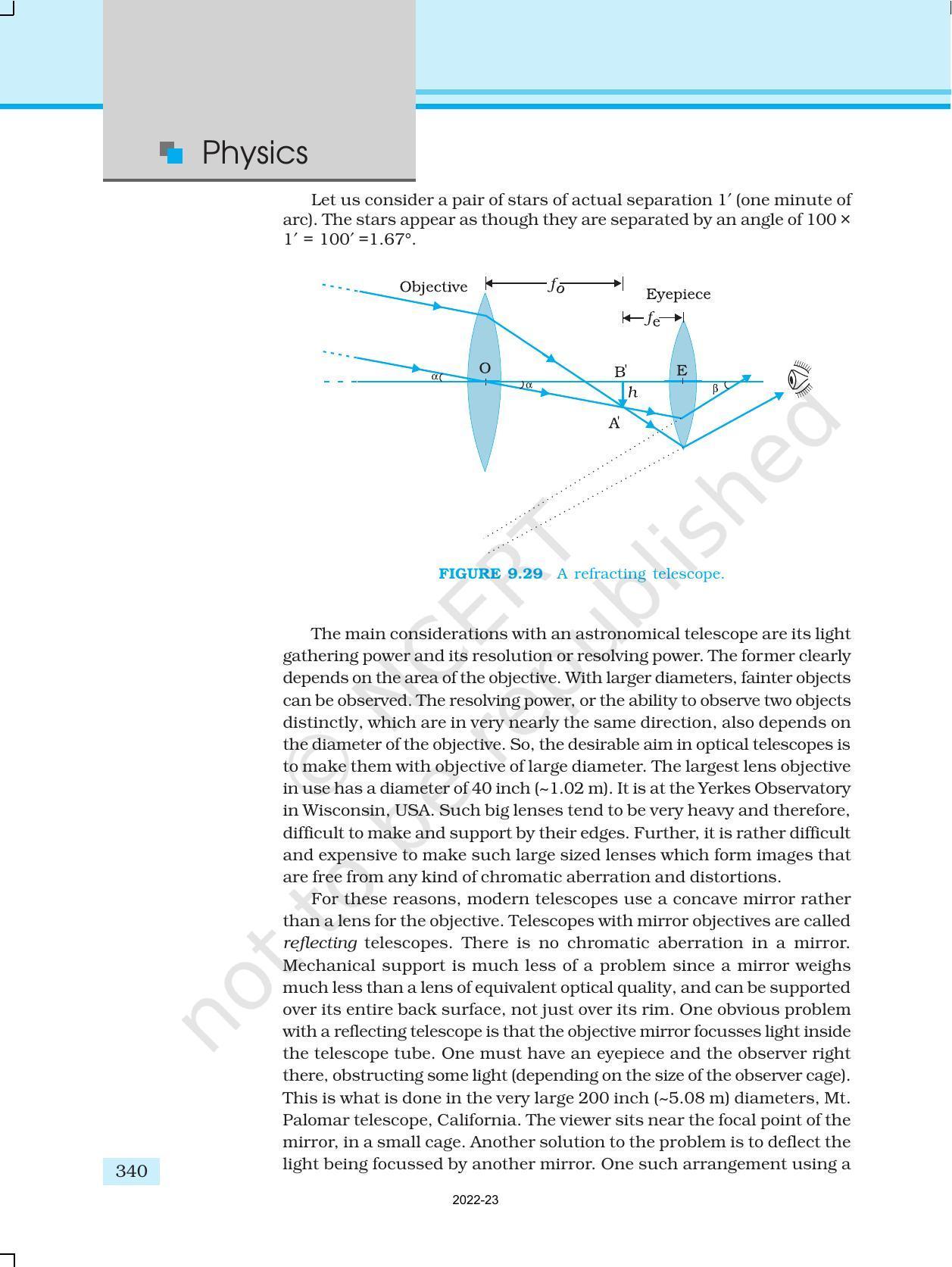 NCERT Book for Class 12 Physics Chapter 9 Ray Optics And Optical Instruments - Page 32