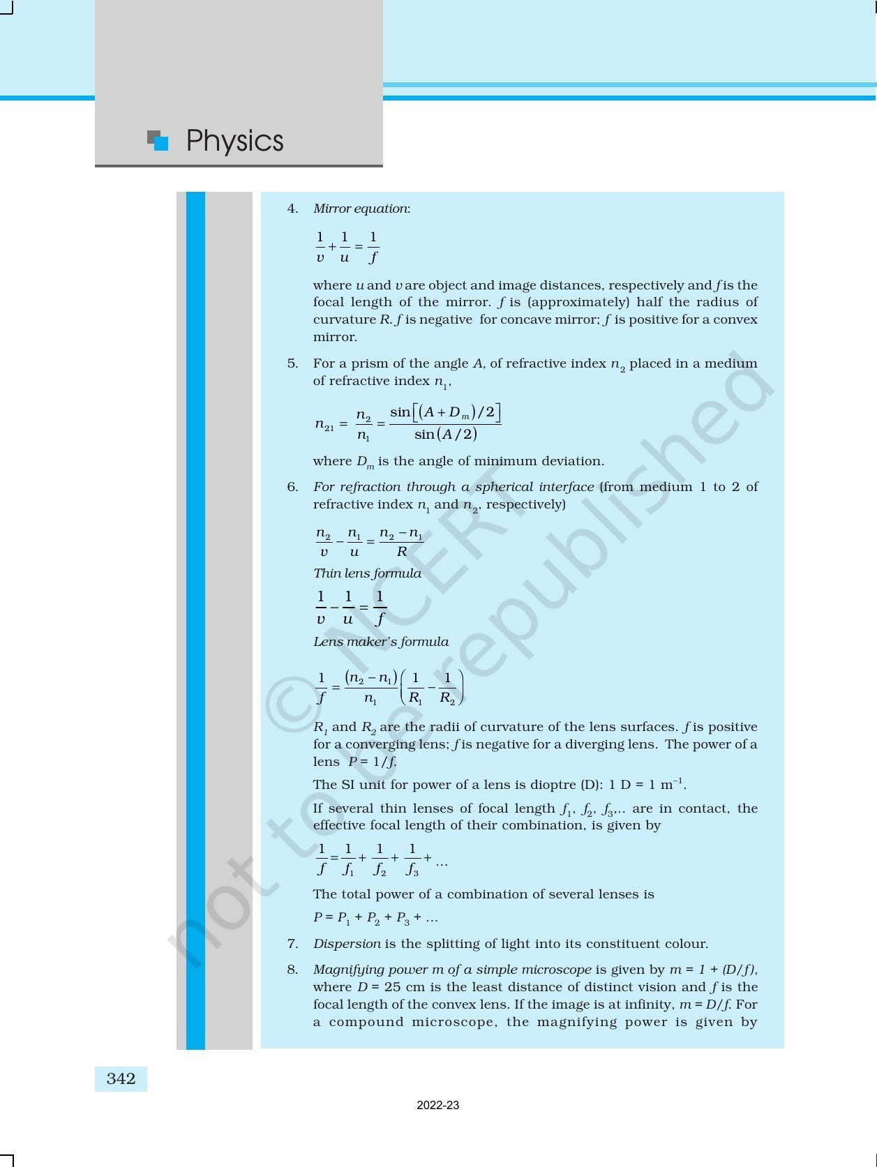 NCERT Book for Class 12 Physics Chapter 9 Ray Optics And Optical Instruments - Page 34