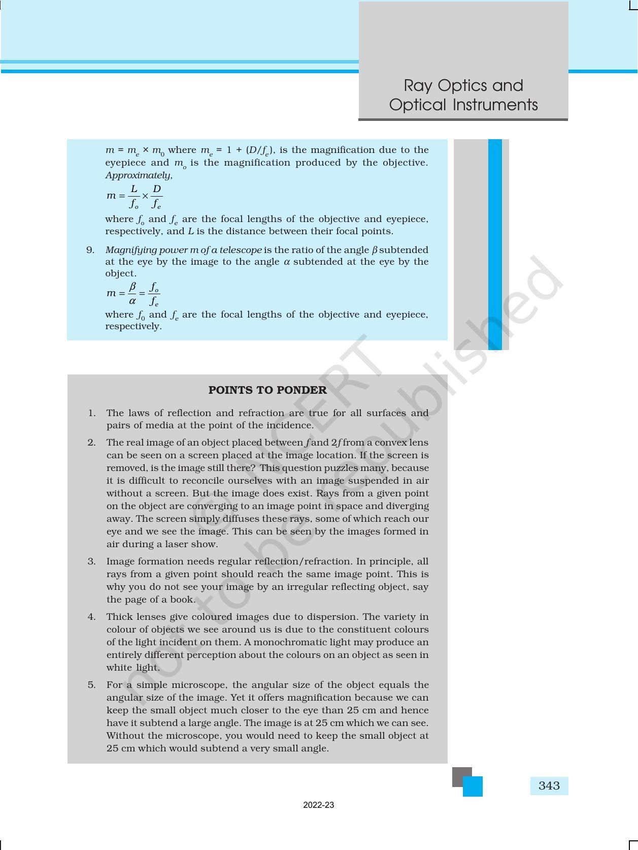 NCERT Book for Class 12 Physics Chapter 9 Ray Optics And Optical Instruments - Page 35