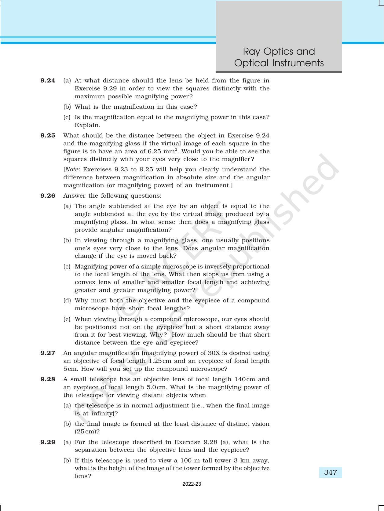 NCERT Book for Class 12 Physics Chapter 9 Ray Optics And Optical Instruments - Page 39