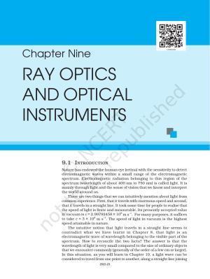 NCERT Book for Class 12 Physics Chapter 9 Ray Optics And Optical Instruments
