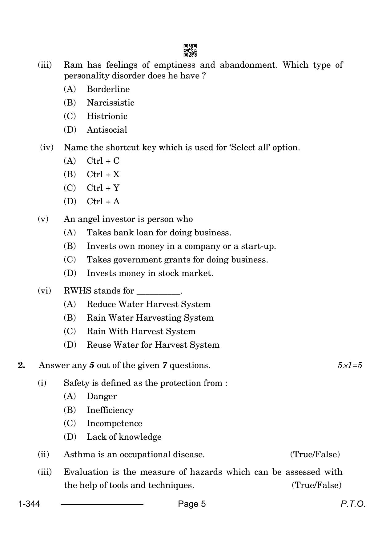 CBSE Class 12 Electronic Technology 2024 Question Paper - Page 5