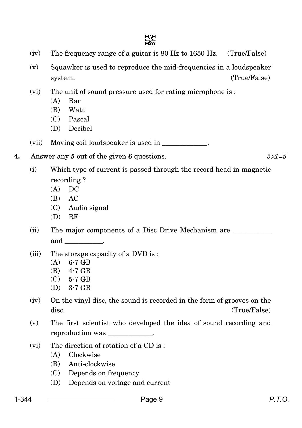 CBSE Class 12 Electronic Technology 2024 Question Paper - Page 9