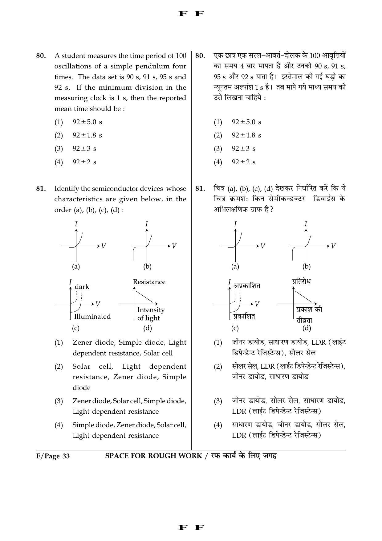 JEE Main 2016 Offline Question Paper (Set F) - Page 33