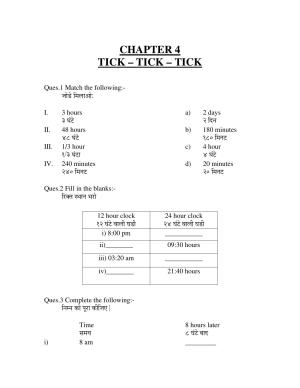 Worksheet for Class 4 Maths Chapter 6 Assignment