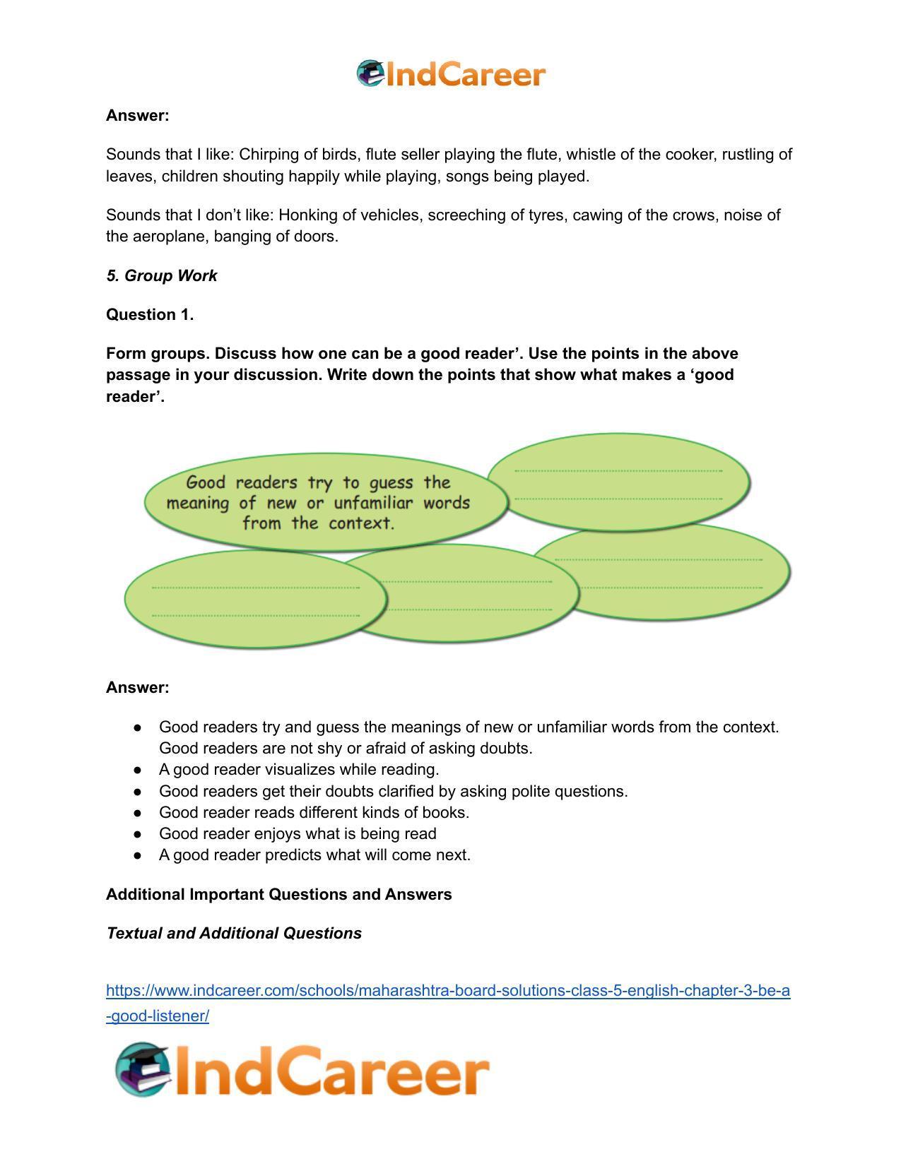 Maharashtra Board Solutions Class 5-English: Chapter 3- Be a Good Listener - Page 4