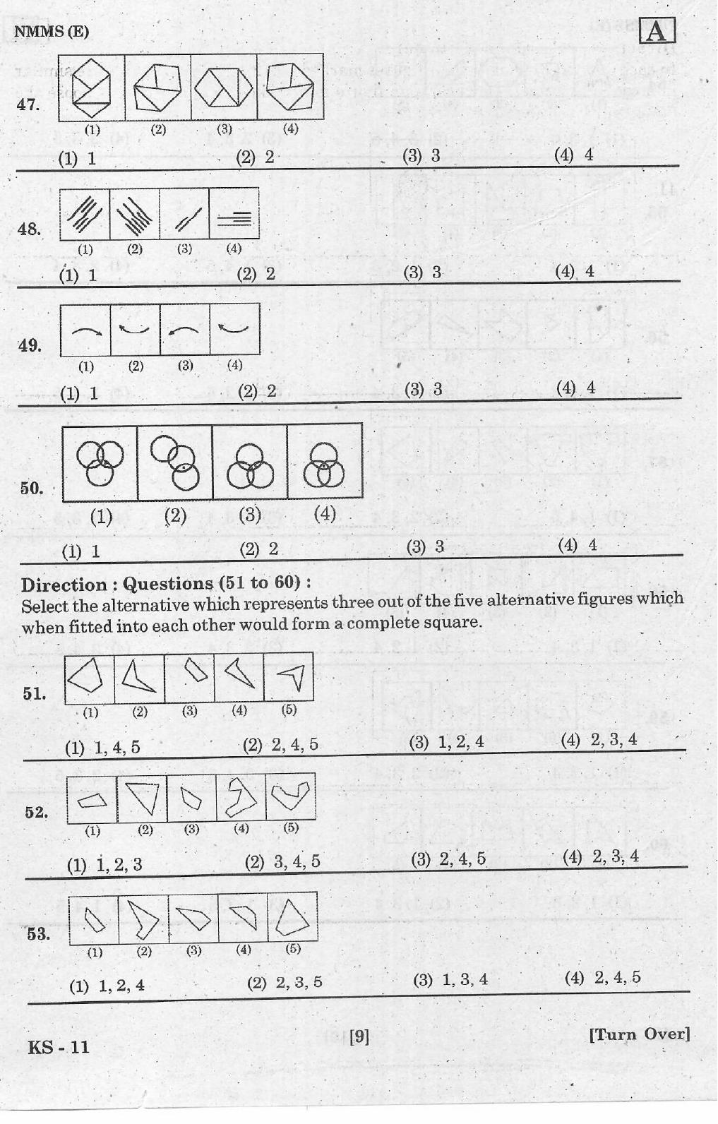 NMMS Feb 2021 Booklet Code-A (English Medium) - Page 9