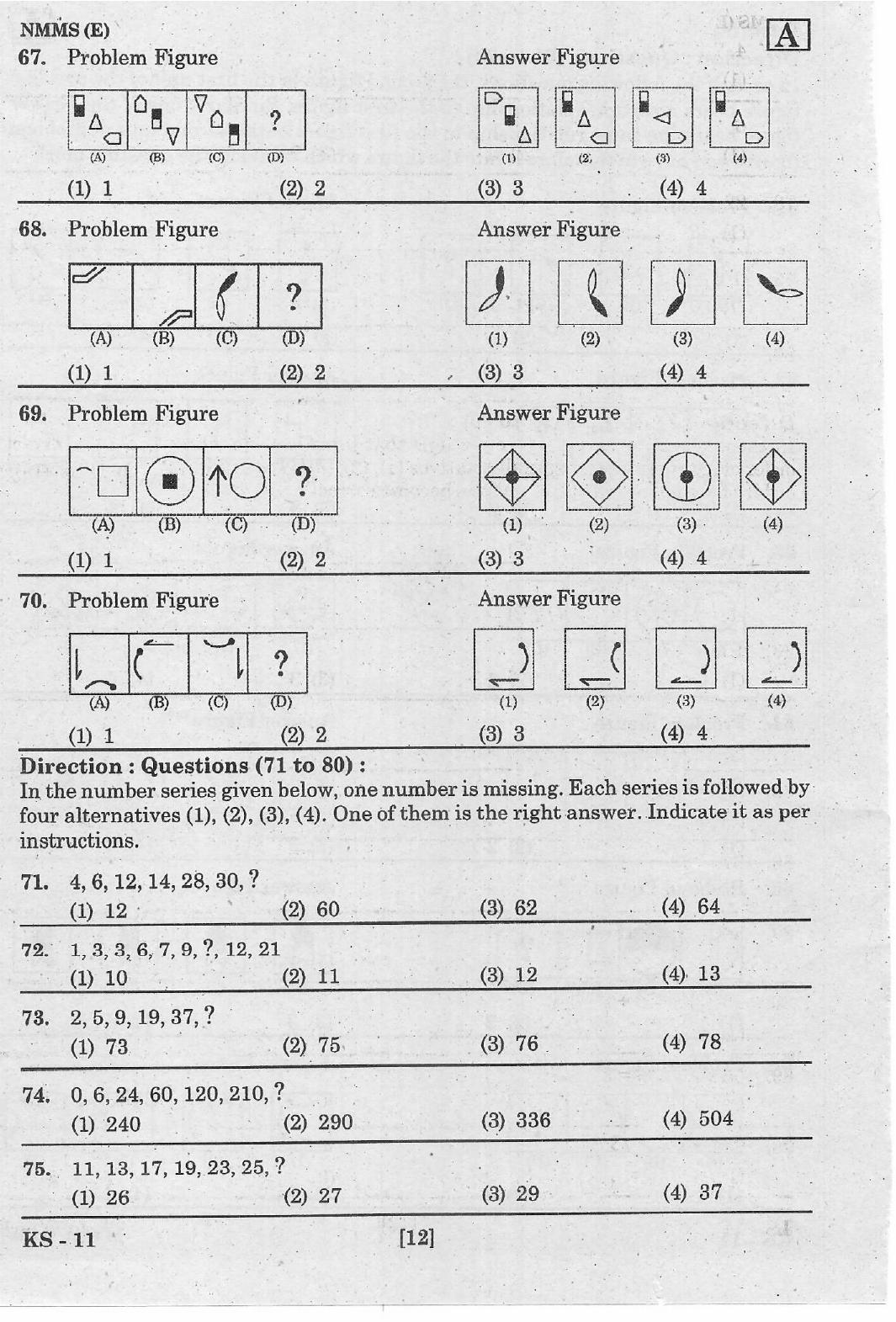 NMMS Feb 2021 Booklet Code-A (English Medium) - Page 12