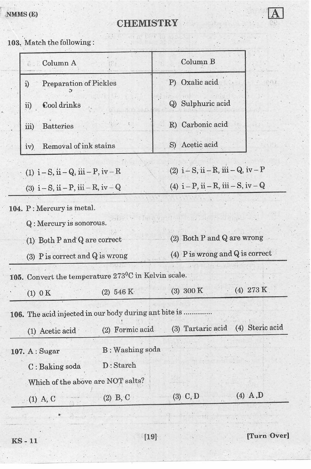 NMMS Feb 2021 Booklet Code-A (English Medium) - Page 19