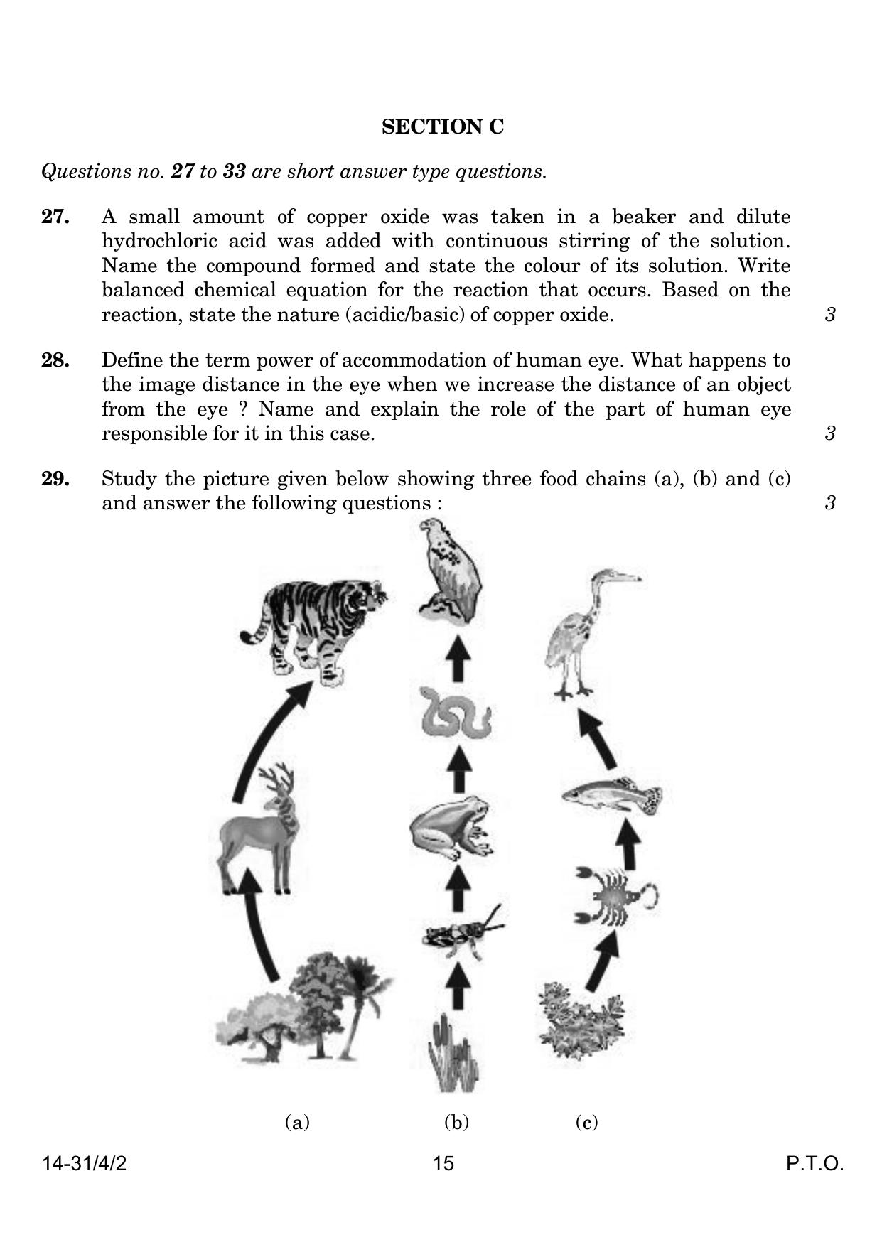 CBSE Class 10 31-4-2 Science 2024 Question Paper - Page 15