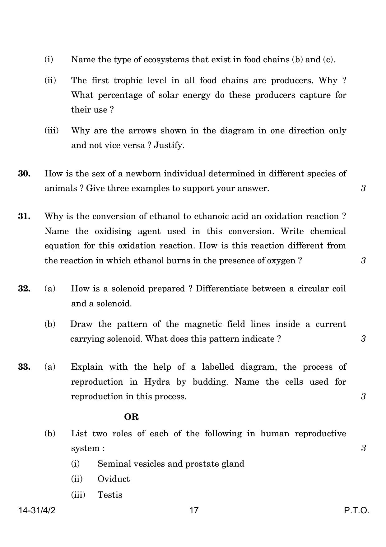 CBSE Class 10 31-4-2 Science 2024 Question Paper - Page 17