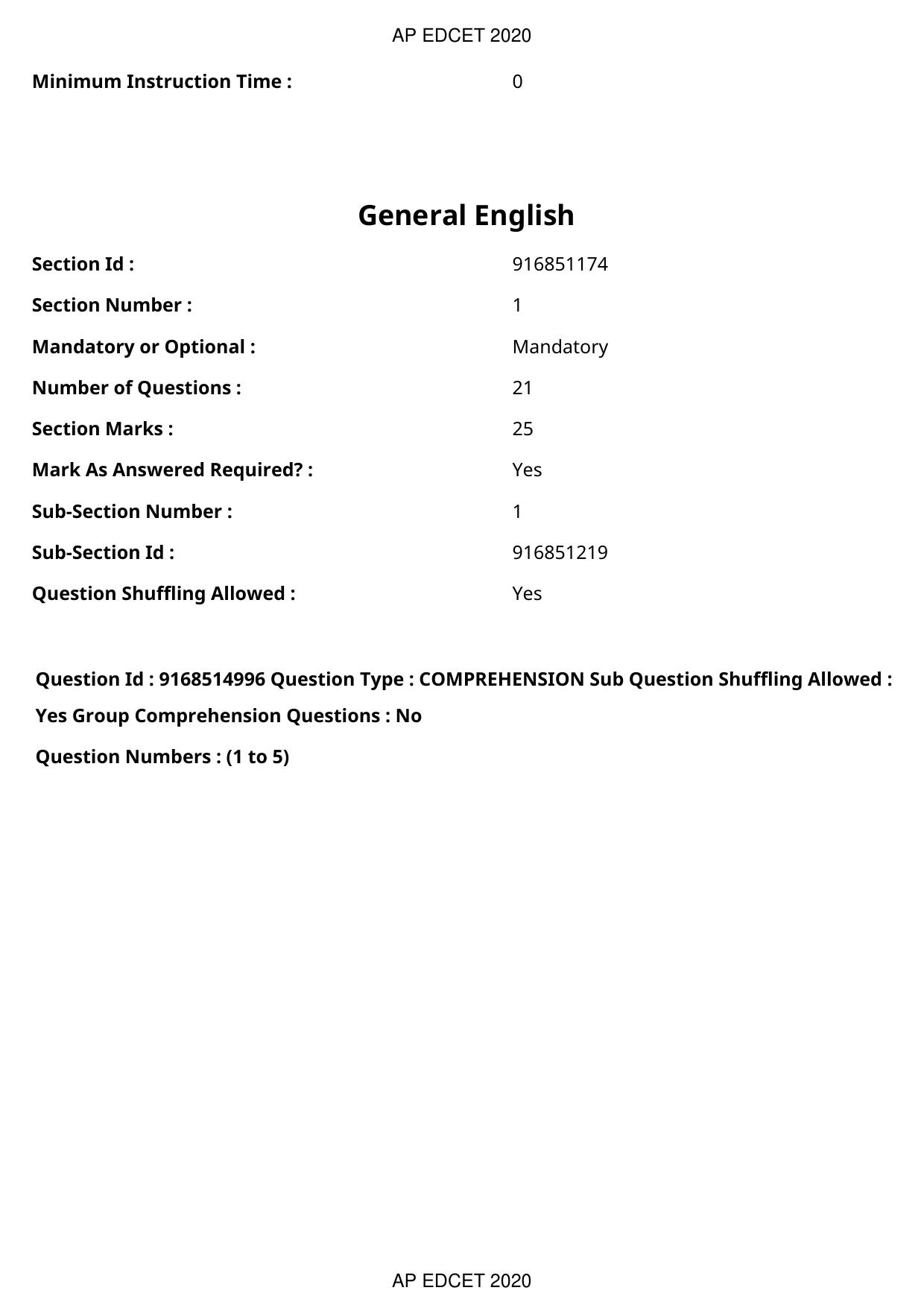 AP EDCET 2020 Physical Science Question Paper - Page 2