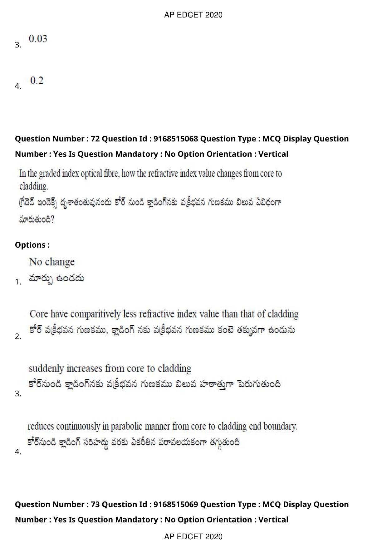 AP EDCET 2020 Physical Science Question Paper - Page 53
