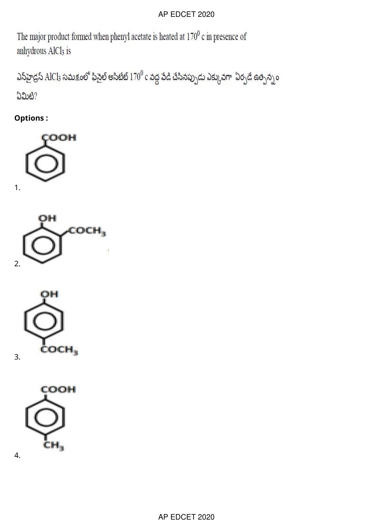 AP EDCET 2020 Physical Science Question Paper - Page 100