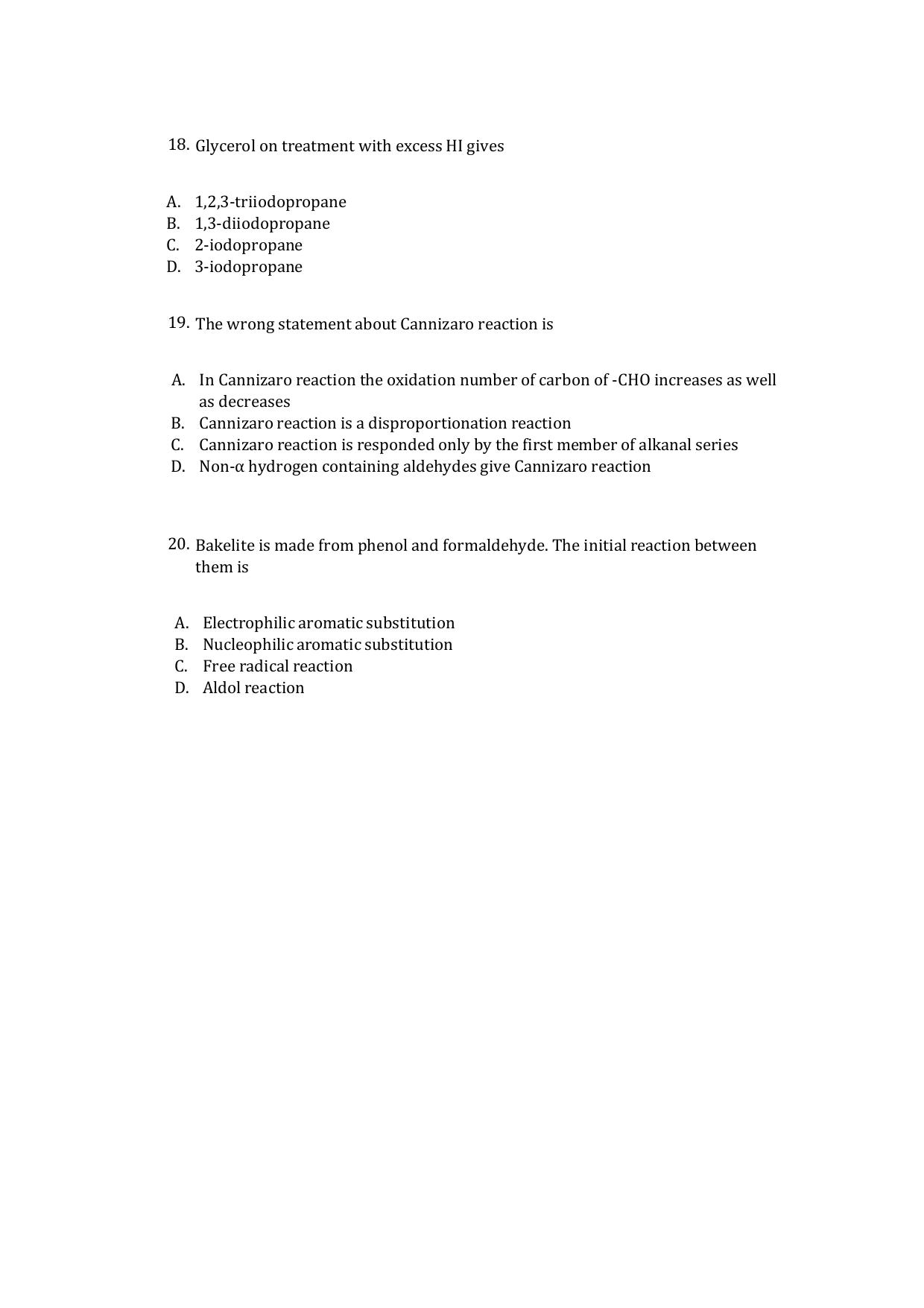 UG - Chemistry - IMU CET Model Question Papers - CET (Set-II) - Page 4