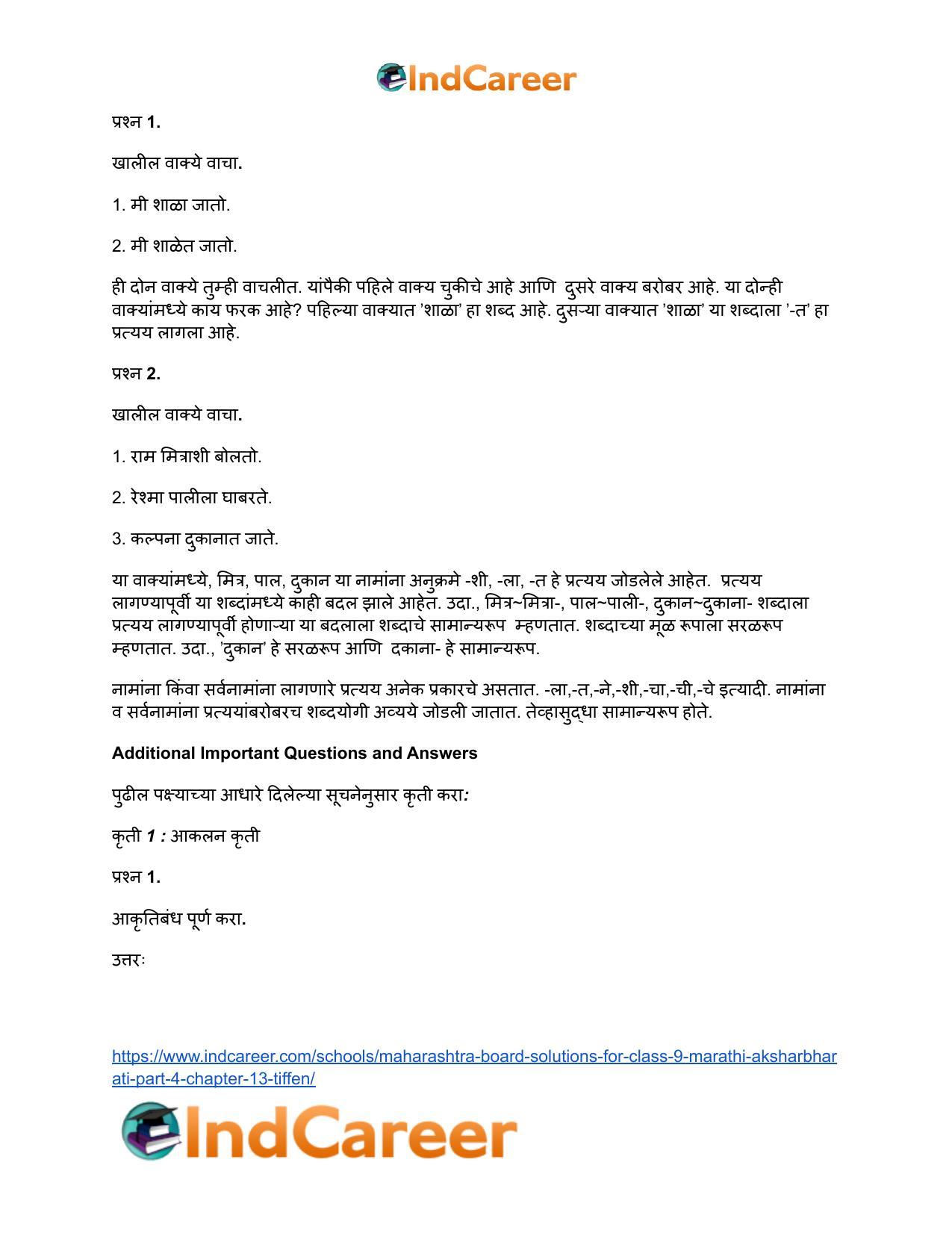 Maharashtra Board Solutions for Class 9- Marathi Aksharbharati (Part- 4): Chapter 13- तिफन - Page 6