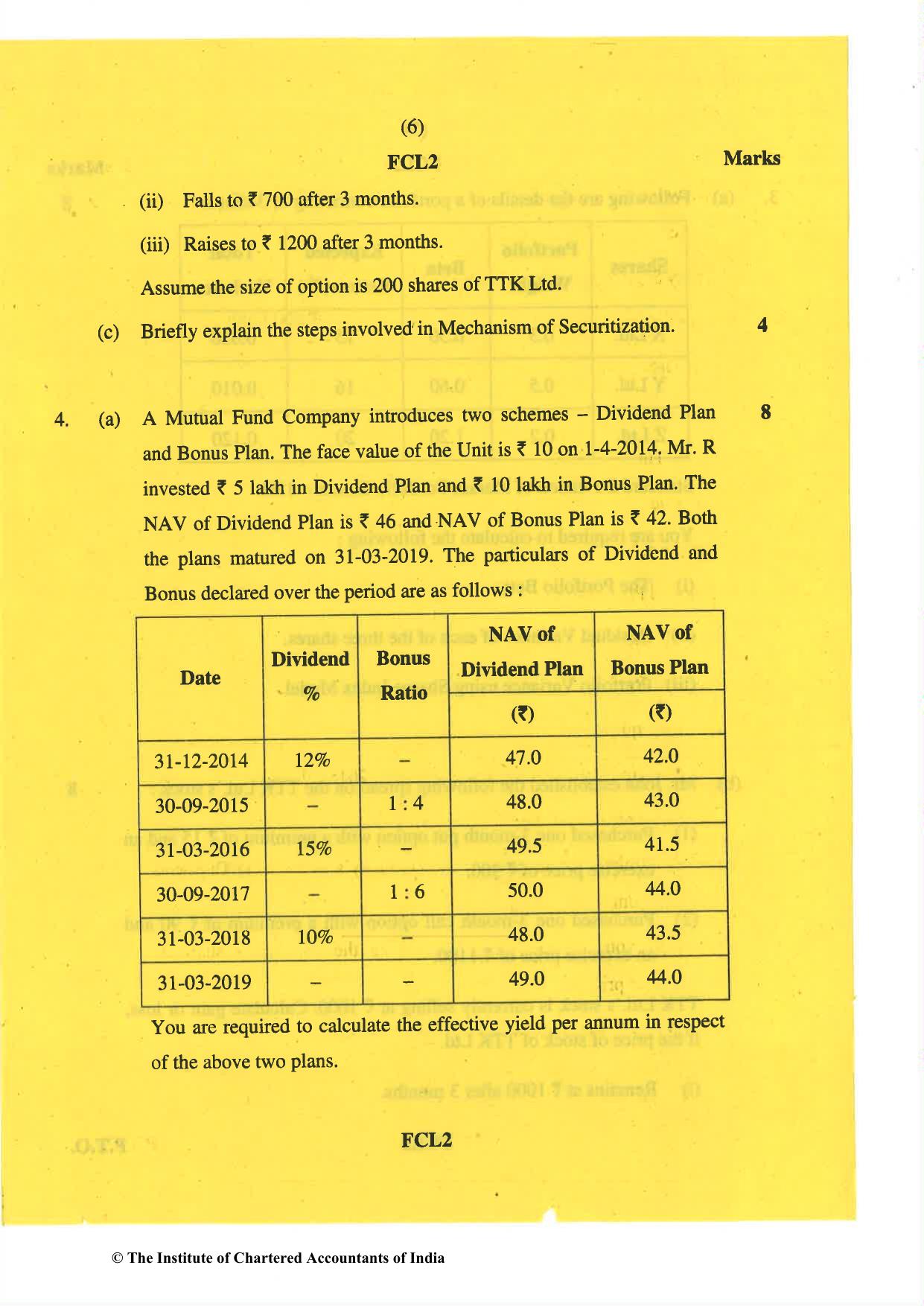 CA Final May 2019 Question Paper - Paper 2 – Strategic Financial Management - Page 6