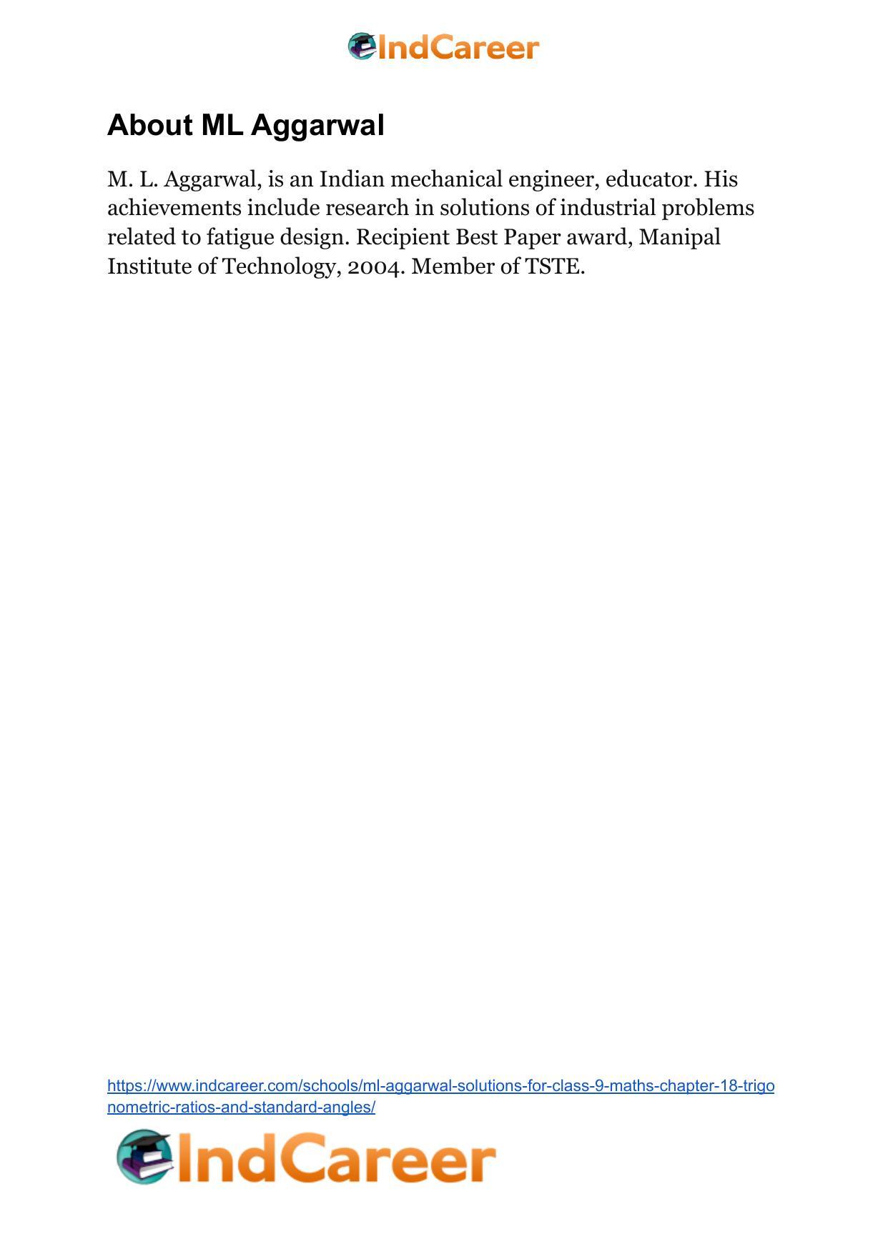ML Aggarwal Solutions for Class 9 Maths Chapter 18- Trigonometric Ratios and Standard Angles - Page 77