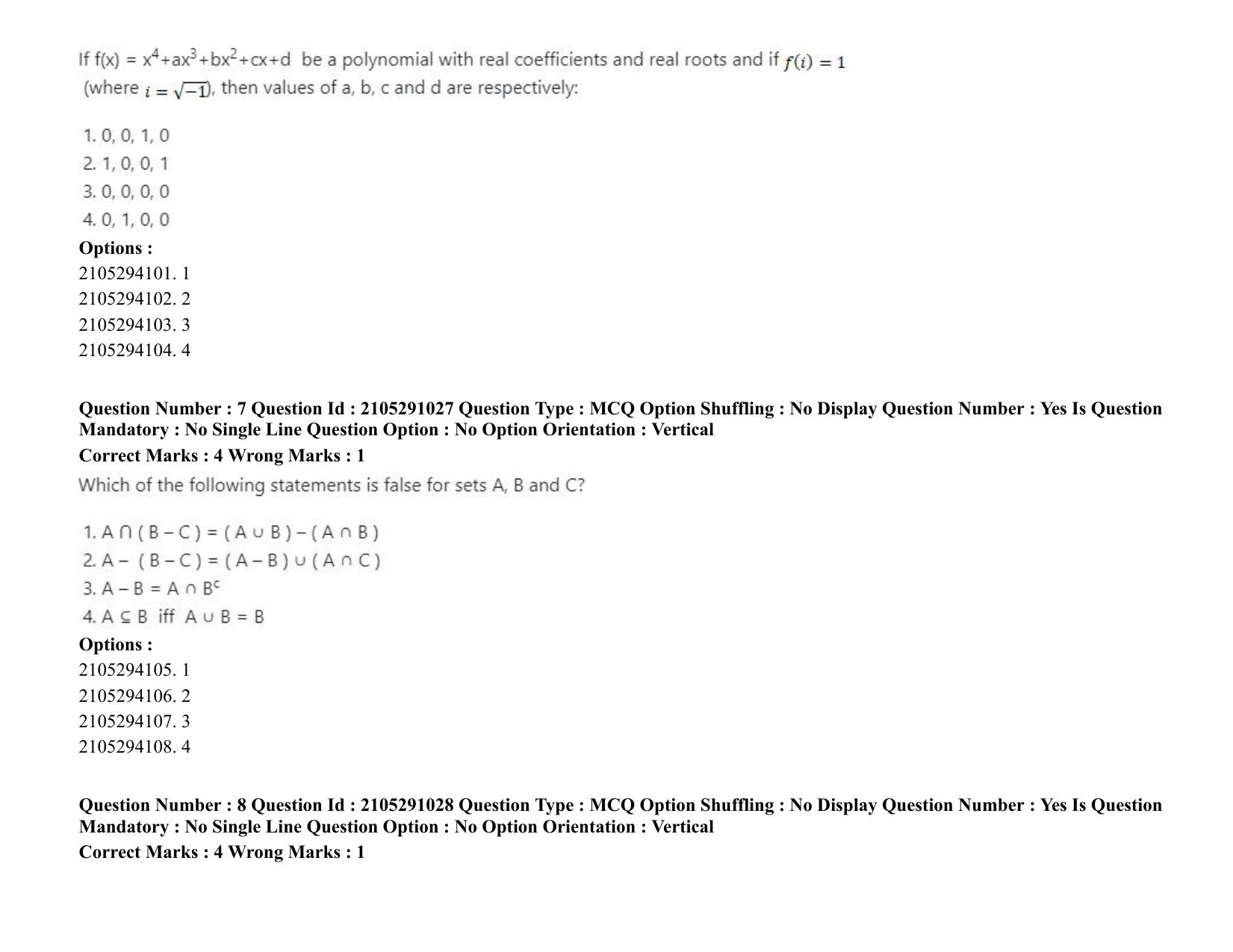ICAR AIEEA PG 2020 STATISTICAL SCIENCE Question Paper - Page 5