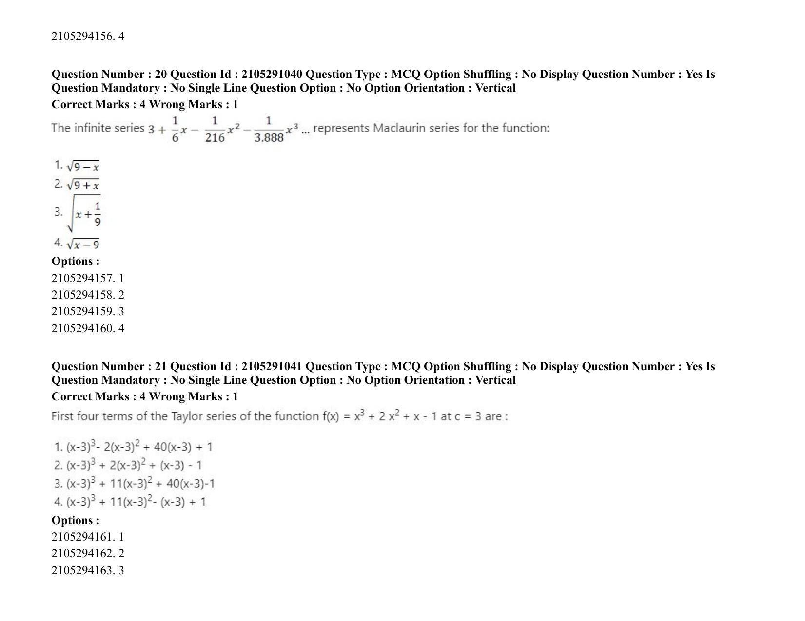 ICAR AIEEA PG 2020 STATISTICAL SCIENCE Question Paper - Page 12