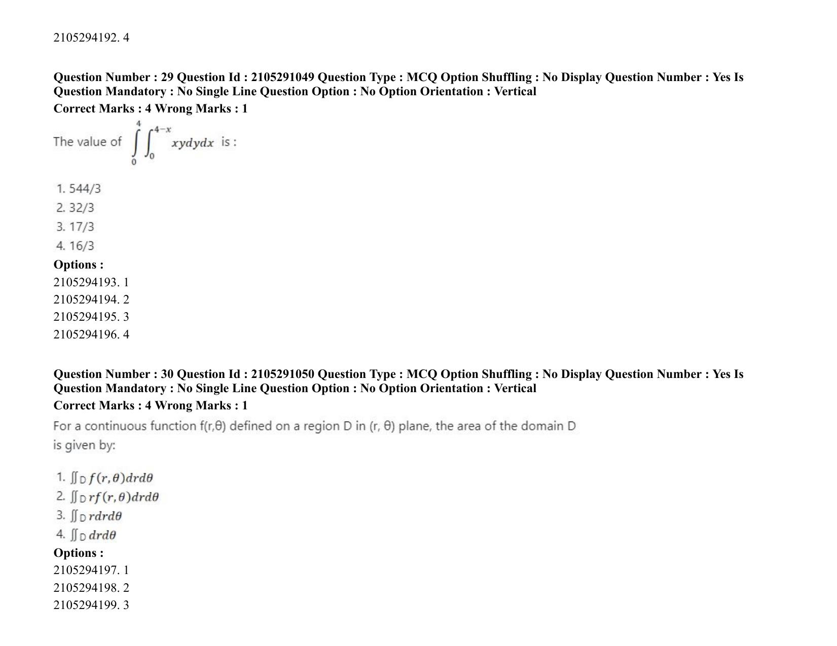 ICAR AIEEA PG 2020 STATISTICAL SCIENCE Question Paper - Page 17
