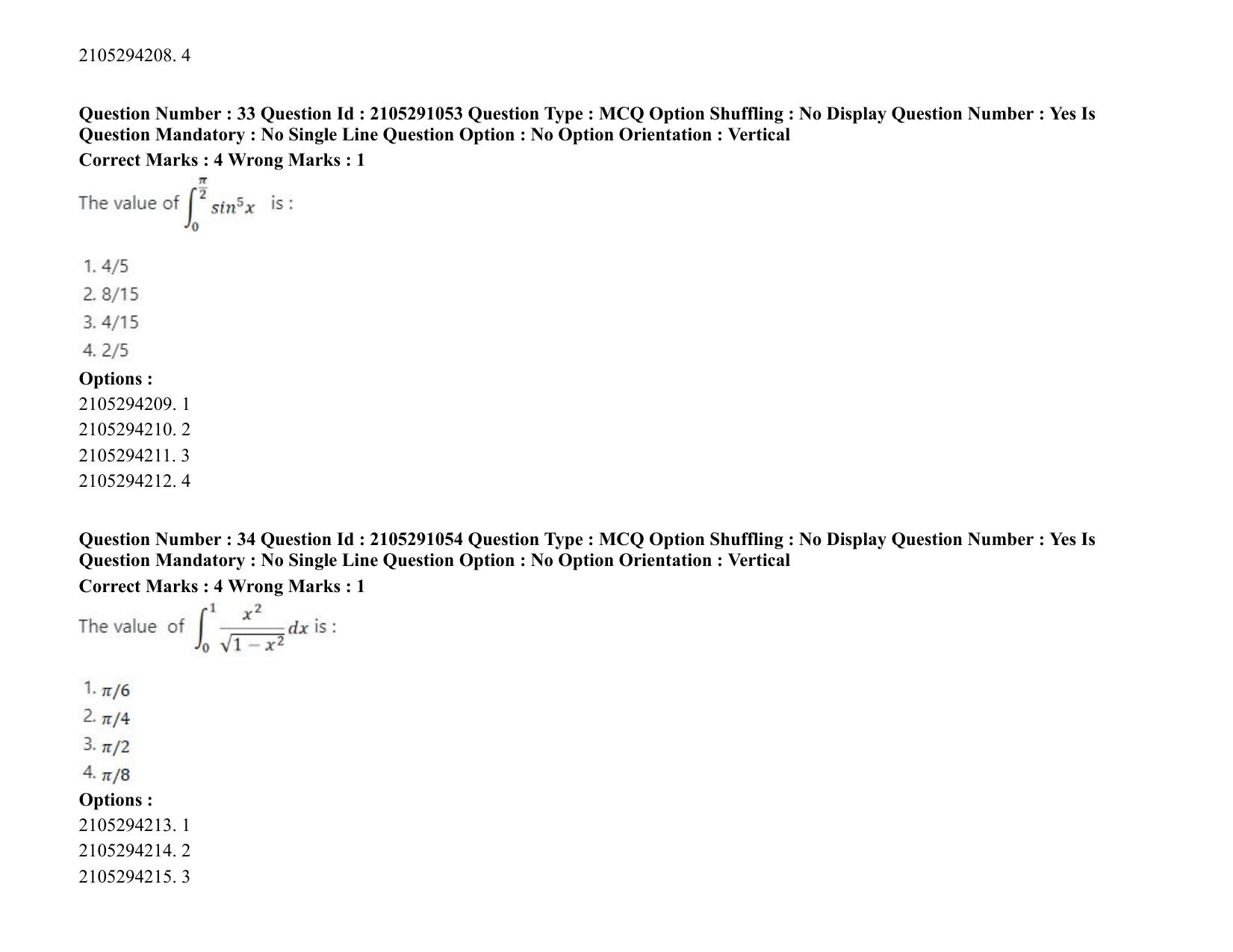 ICAR AIEEA PG 2020 STATISTICAL SCIENCE Question Paper - Page 19