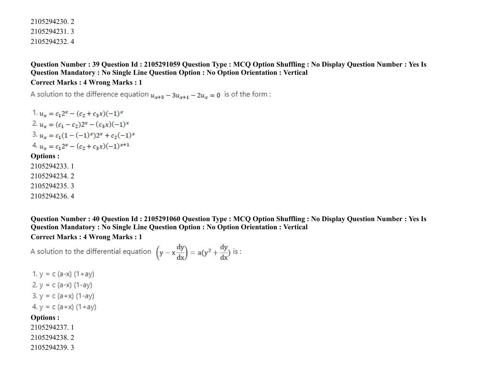 ICAR AIEEA PG 2020 STATISTICAL SCIENCE Question Paper - Page 22